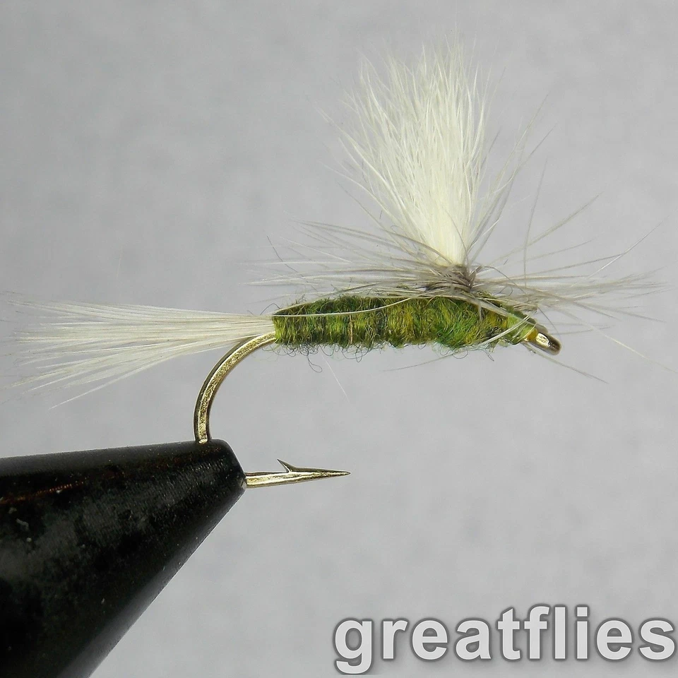 1 dozen (12) - Blue-winged Olive parachute