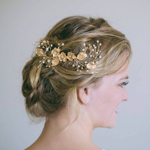 Bride Handmade Pearl Wedding Hair Jewelry Bridal Hair Comb Pearl