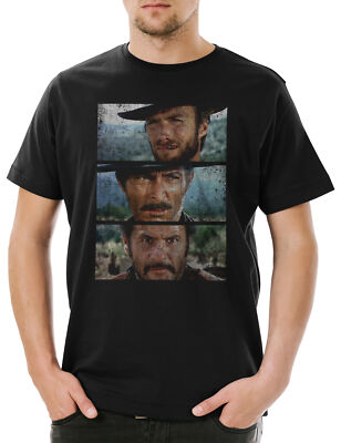 The Good The Bad And The Ugly Herren T-Shirt Italo Western Kult USA Eastwood