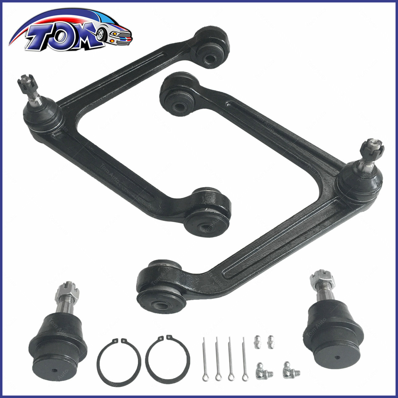 Brand New 2 Front Upper Control Arm Lower Ball Joints For 02-05 Dodge Ram 1500