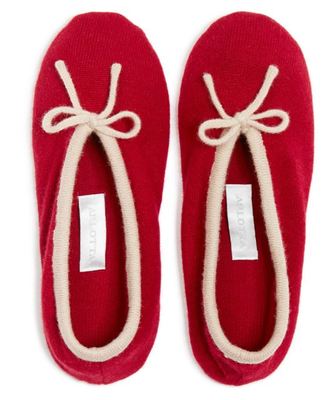 New! $125 ARLOTTA Cashmere Ballet Slipper, Size XS/S (6/7)