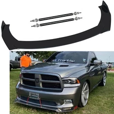 For 2011-17 Ram 1500 Car Front Bumper Lip Spoiler Splitter Body Kit Glossy Black