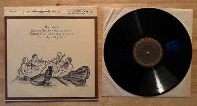 LP 33 BEETHOVEN - THE BUDAPEST QUARTET (#5 A MAJOR - #6 B FLAT MAJOR OP 18)