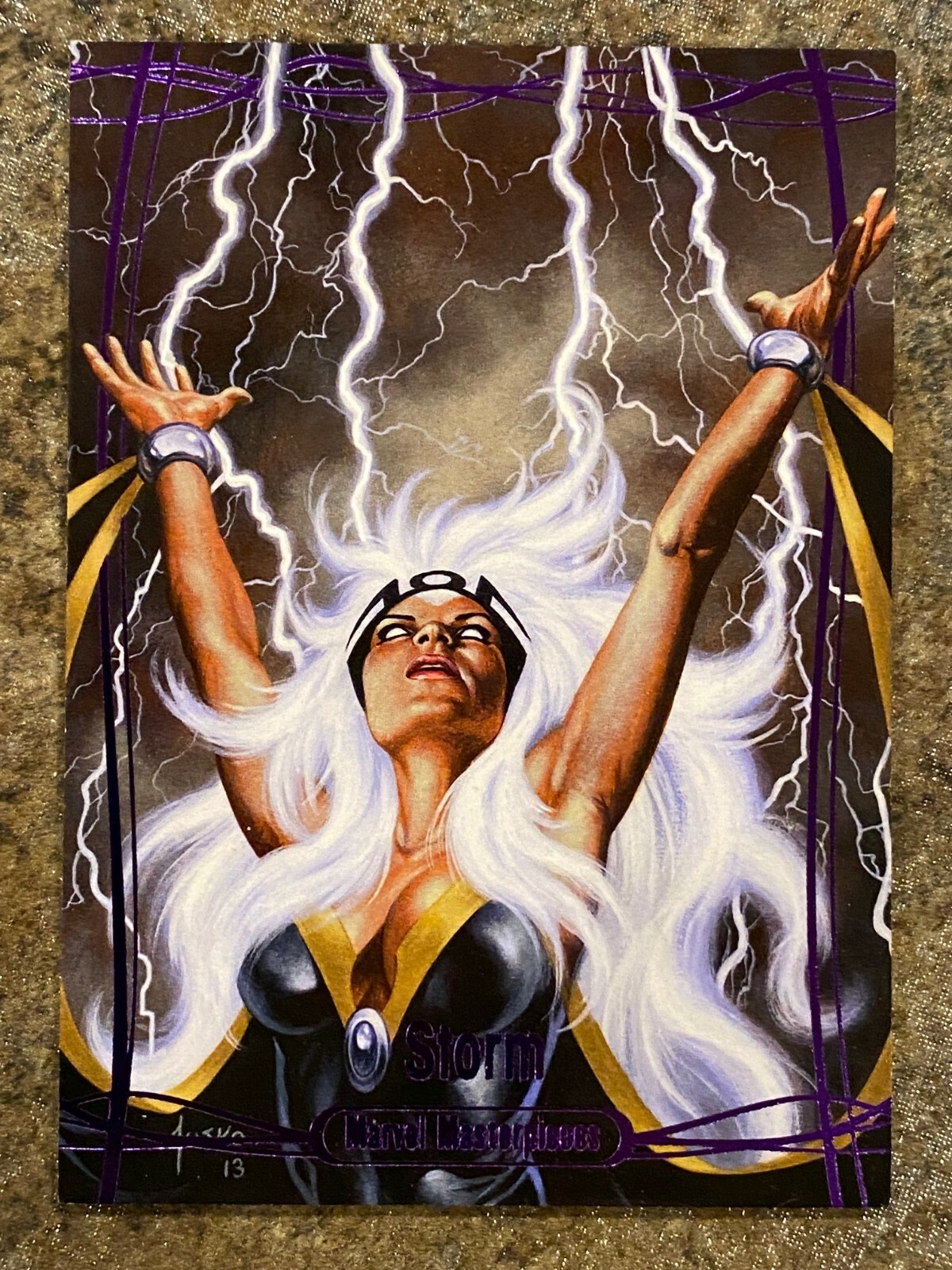 2016 Marvel Masterpieces PURPLE #61 STORM #040/199 Single MINT😍😍😍 *