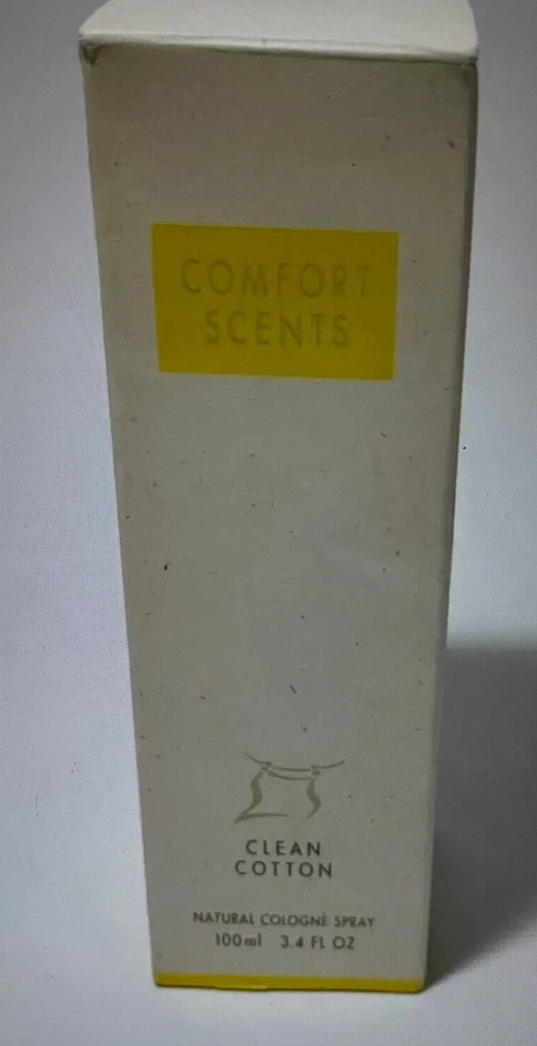 Spray colonia vintage Avon Comfort Scents algodón limpio para mujer 1996 3,4 oz nuevo Foto 2 de 4