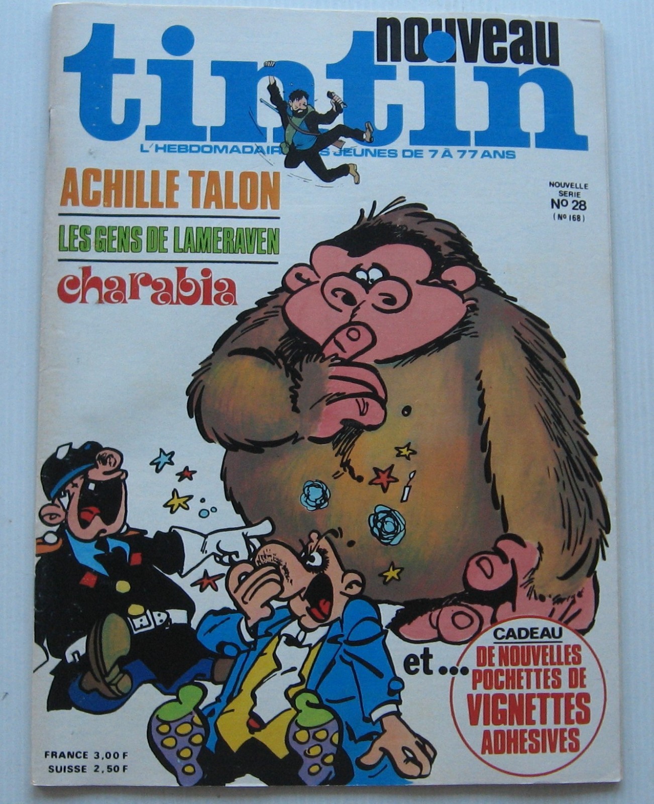 Journal Tintin No 168 Achilles Heel/Charabia/Tintin & The Picaros 1976 Good