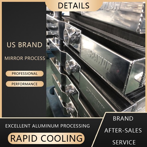 SPAWON Aluminum Radiator For 84-98 Daihatsu Rocky Diesel Heavy Duty 2.8L 4cyl MT - Picture 2 of 9