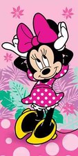Disney Minnie Mouse Pretty In Pink Beach Bath Towel 70 x 140 cm 100% Cotton