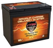 VMAX MB107 12V 85ah Electric Mobility Rover Patriot AGM Deep Cycle Battery