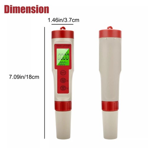 4 in 1 PH TDS EC TEMP Meter Digital Test Pen Home Drinking Water Quality Tester - Picture 10 of 11