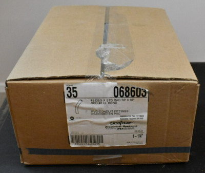 New in Box 35 Ipex Scepter 45 Deg x Std Sch.40 1-1/4''  PVC Conduit Fittings