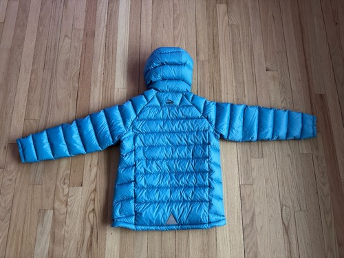 LL Bean Kids - Down Jacket Ultralight 650 Hooded Fleece 507404 Blue Large 14-16 - Picture 6 of 11