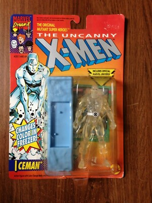 Vintage 1992 Marvel Dynam-X Iceman Action Figure NOS