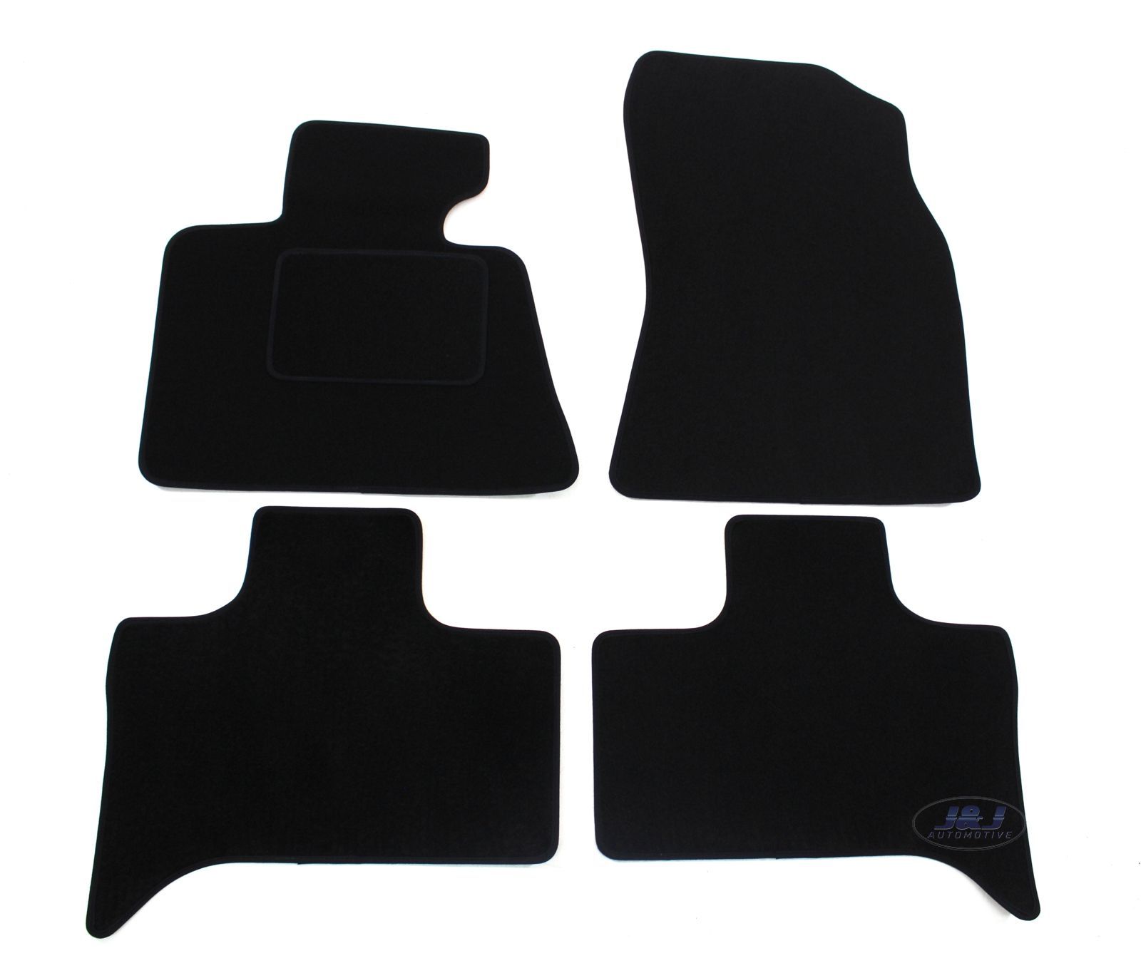Tapis de sol velours sur mesure BMW X5 E53 2000-2006 kit de 4 pièces noir