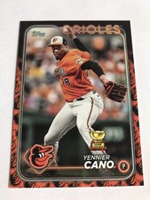 YENNIER CANO 2024 Topps Team Color Border Parallel #158 Baltimore Orioles