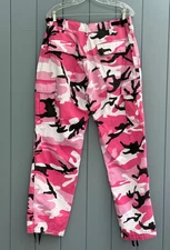 Military PINK Camouflage BDU Cargo Pants Army Fatigue Tactical Combat Camo Pants