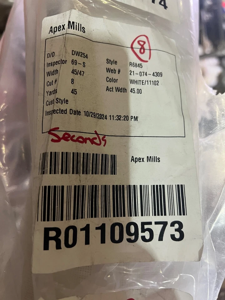 WIDE White Mosquito Netting  Fine Mesh Net Nylon 138” Wide Sold by the Yard - Image 3 of 3