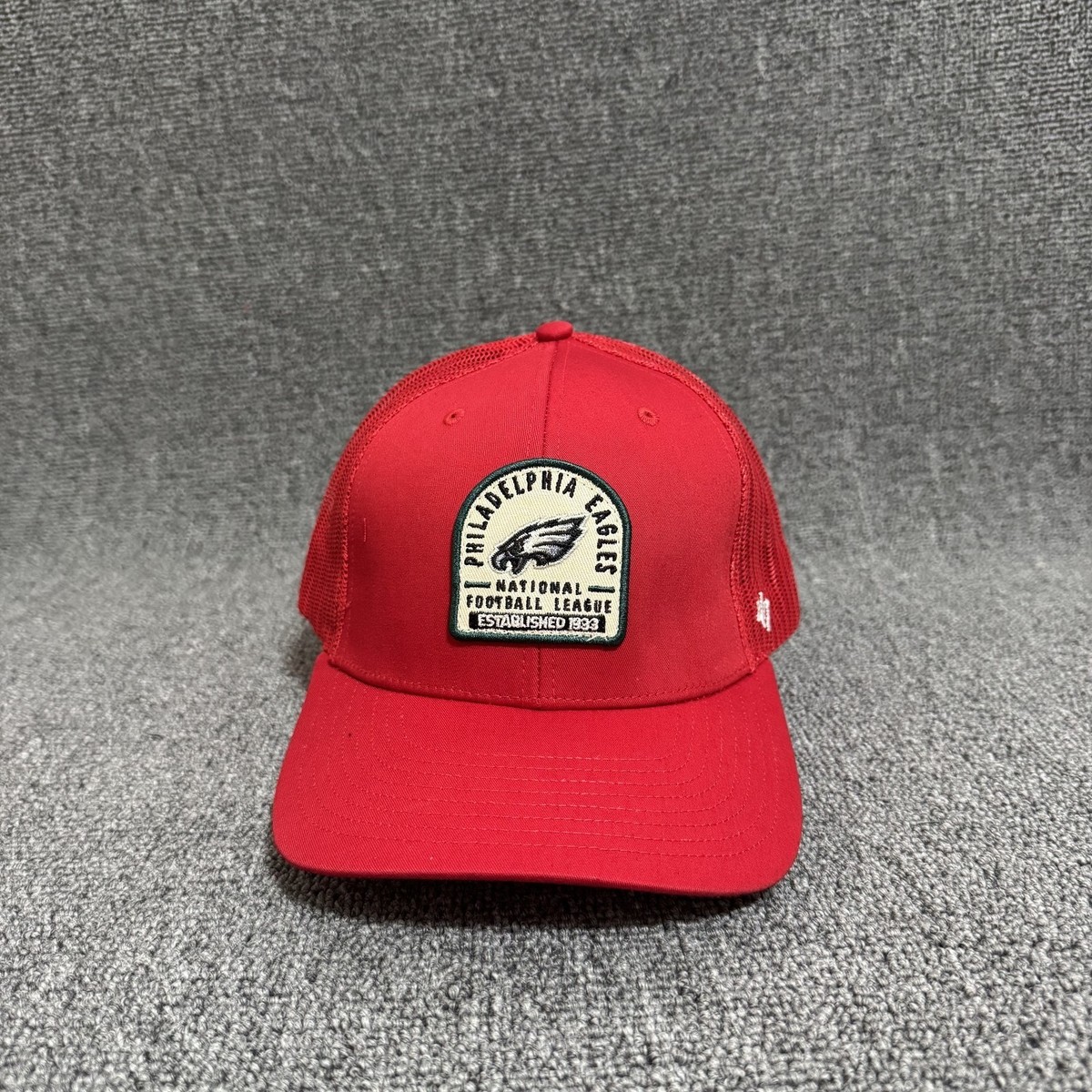 '47 Brand Philadelphia Eagles Trucker Snapback Red Hat Mesh Back NFL