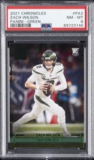 2021 PANINI CHRONICLES PANINI GREEN #PA2 ZACH WILSON PSA 8