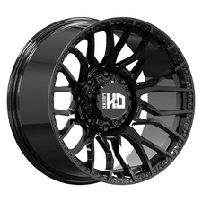 Luxxx Hd Lhd-42 Wheels 20x10 -19 8x180 124.2 Black Rims Set Of 4