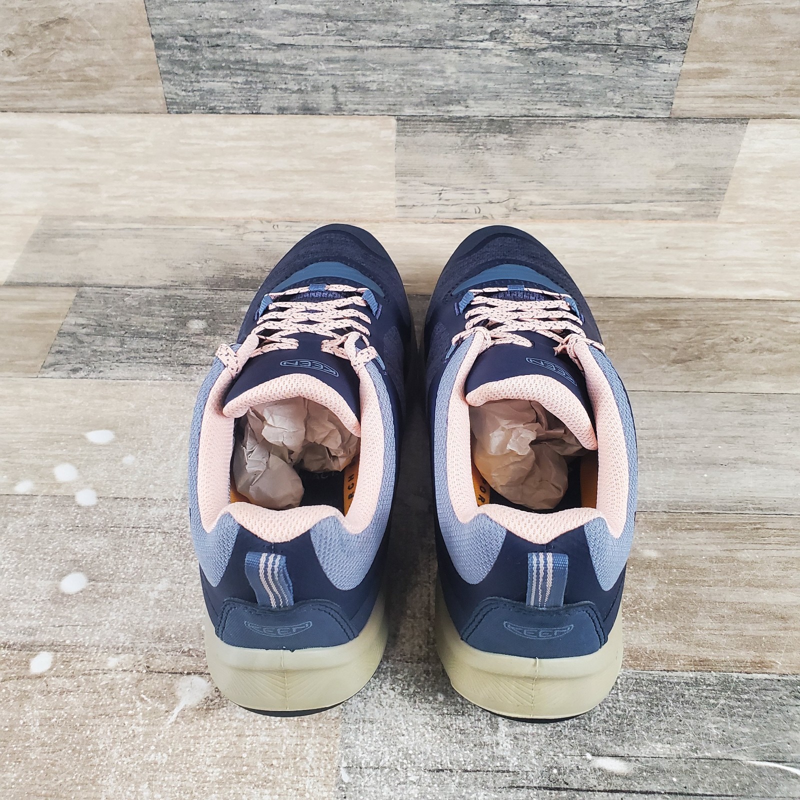 Scarpe da trekking KEEN Terradora Flex donna taglia 10 vintage indaco pesca impermeabili