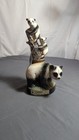 Vintage Jim Beam Ceramic Decanter Panda Bear Cubs Whiskey - Empty 1980 — photo 1