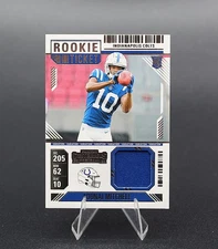 2024 Panini Contenders- Adonai Mitchell #RTS-AML Rookie Ticket Swatch (RC, Mem)