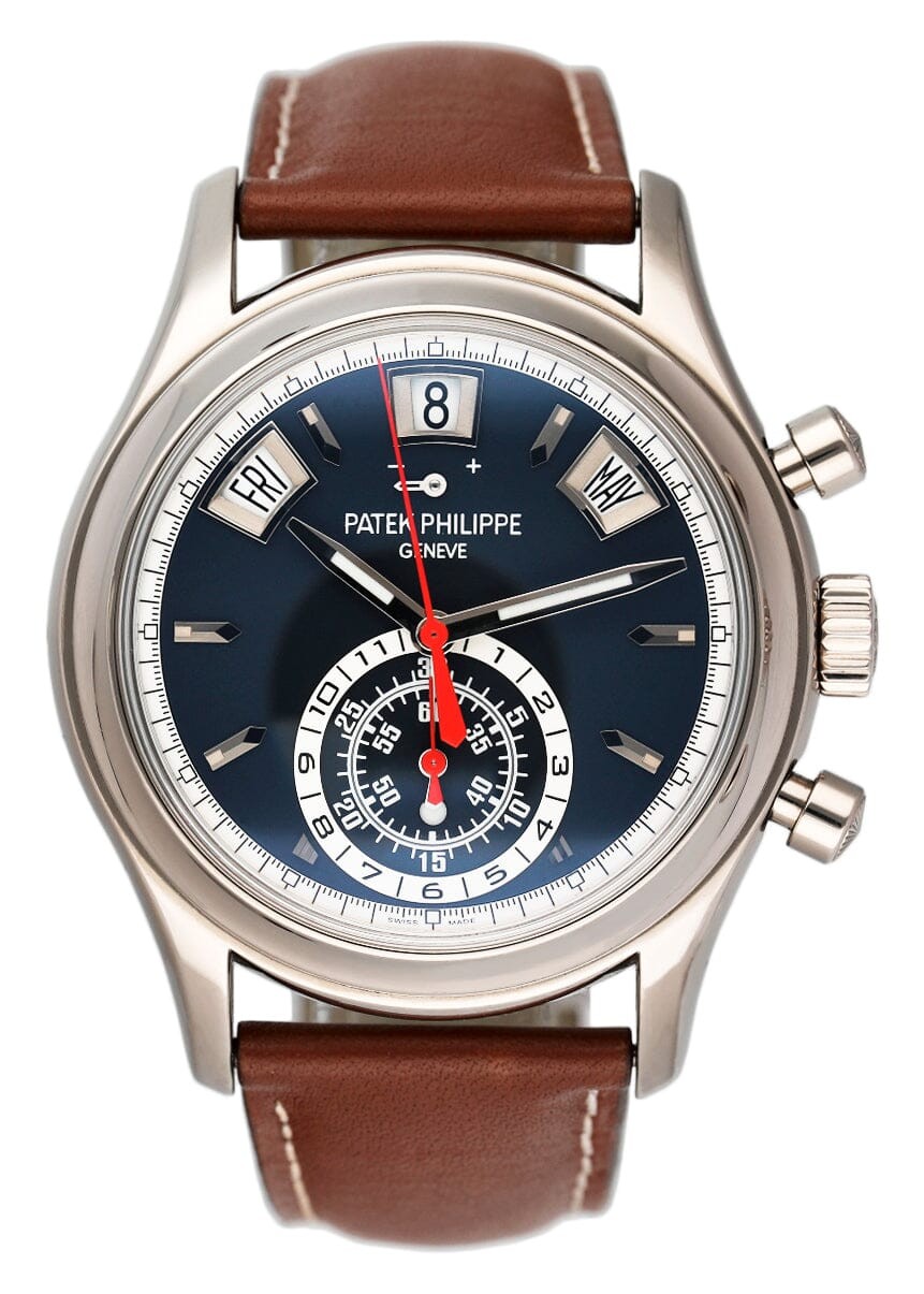 Patek Philippe 5960G Annual Calendar Blue Dial Mens Watch with Box Papers