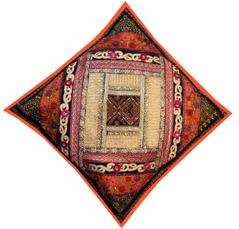 Festive Season Gift Home Decor Pillow Cover Beaded Bohemian Cushion Cover Throw