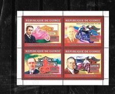 GUINEA 2006 MOTORCYCLES  MNH XF MODERN SOUVENIR SHEET AVIATION TOPICAL STAMP