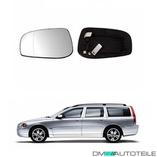 Spiegelglas links beheizbar asph&auml;risch f&uuml;r Volvo S60 I 384 S80 184 V70 II 285