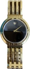 Movado 88 G2 1883 Gold Tone Esperanza 18K Gold Filled Quartz Men's Wristwatch