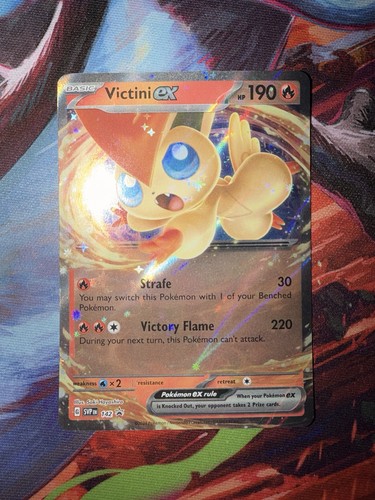 Victini EX 142 Black Star Promo 2024 Pokemon Scarlet & Violet Promo Card NM