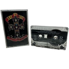 Guns N Roses Appetite For Destruction 1987 Cassette Tape GEF 24148 Heavy Metal