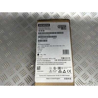 New Siemens 6SE6420-2UC13-7AA1 6SE6 420-2UC13-7AA1 MICROMASTER420 without filter