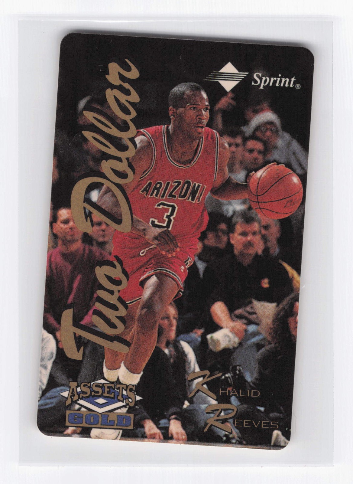 1995 Classic Assets Gold #NNO Khalid Reeves Phone Cards $2 #/7741