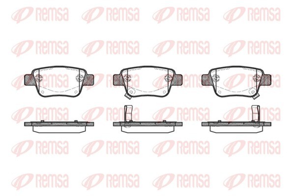 Bremsbelagsatz Scheibenbremse Remsa 1047.02 FüR Avensis Toyota Corolla Verso VVT-image