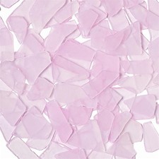 Versatile Sea Glass for Crafts - 16Oz Pink Frosted Dyed Seaglass Pieces for DIY,