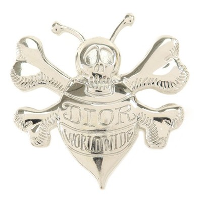 Christian Dior CD Brooch Metal Silver | eBay