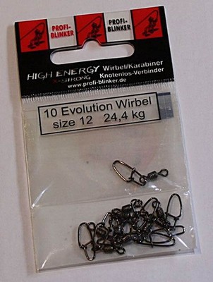 Profi Blinker Evolution Wirbel 10er Größe: 12 schwarz