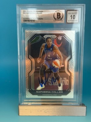 2021 PANINI PRIZM WNBA - NAPHEESA COLLIER - SIGNED BECKETT CERTIFIED AUTO 10 b