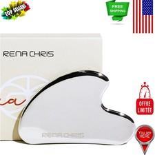 Gua Sha Tool for Face: Stainless Steel Massager for Radiant Skin