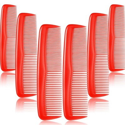 12 Pack Plastic Hair Combs Set Pocket Fine Tooth Dressing Comb for Men Women