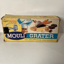 Vintage Mouli Rotary Cheese Grater Hand Crank Metal with Original Box French