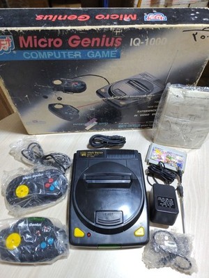 Micro Genius IQ-1000 Famiclone -Boxed Very Rare-Perfect Condition Computer Game
