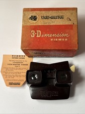 Viewmaster 3-Dimension Viewer Model E View-Master and Box Bakelite Rare Vintage