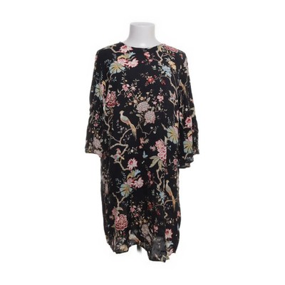 GP & J Baker x H&M, Kleid, Größe: 40, Schwarz/Mehrfarbig, Viskose, Blumen #MQD