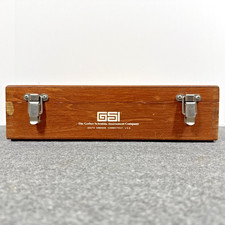 Vintage Gerber Scientific GSI Hardwood Instrument Carrying Case w/ Original Foam