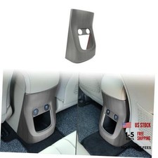 Car Rear Air Vent Outlet Cover Rear A/C Vent Trim,Rear Console Wood Grain Style