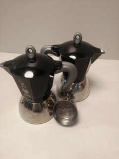 Doppelpack Bialetti Moka Induction – Espressokocher für alle Herdarten (6 Tassen